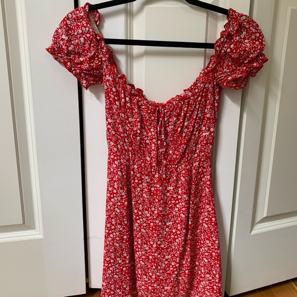 Red patterned princess Polly summer dress - Picture 1 of 9